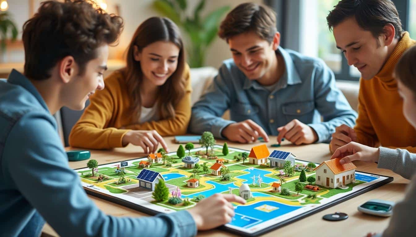 découvrez le jeu de l'oie de la maison éco, un jeu éducatif et amusant pour toute la famille qui sensibilise aux gestes écologiques et à la protection de l'environnement.