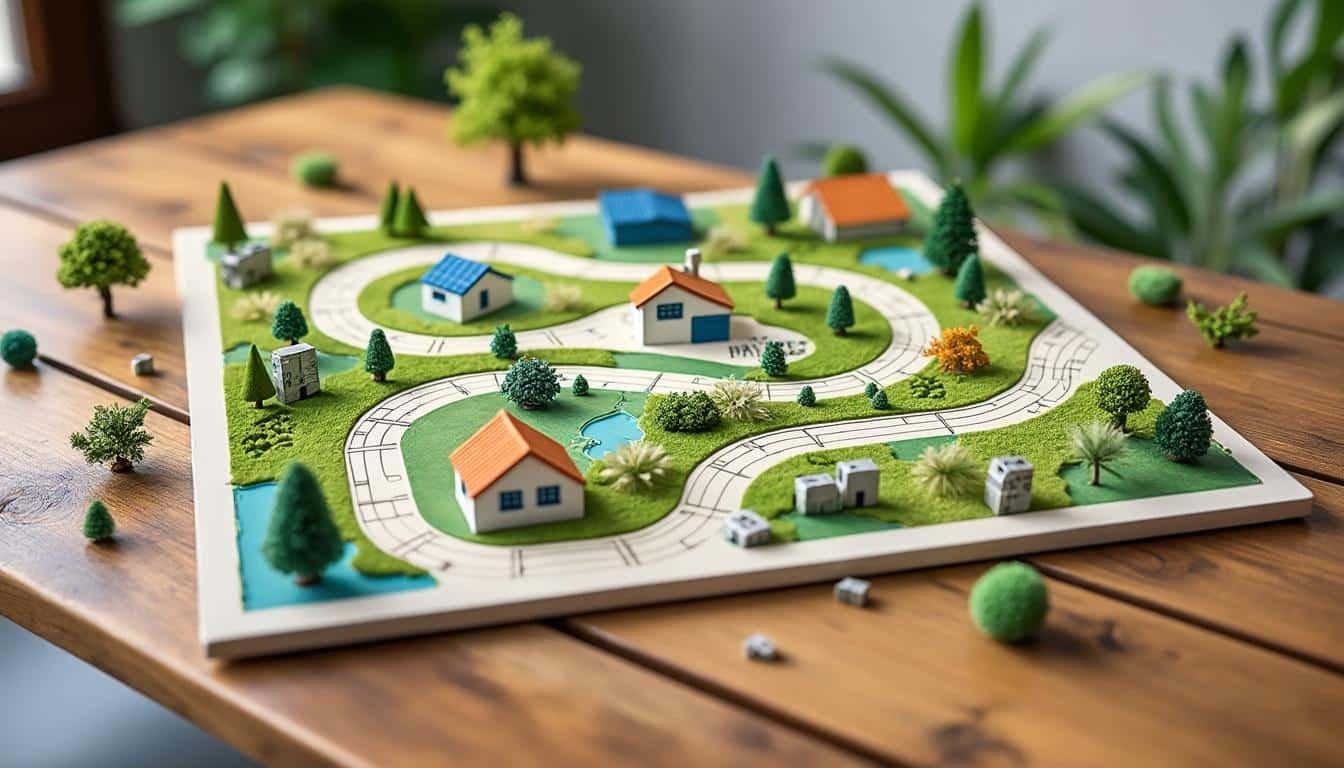 découvrez le jeu de l'oie de la maison éco, un jeu ludique et éducatif pour toute la famille, qui sensibilise aux gestes éco-responsables et à la maison durable.